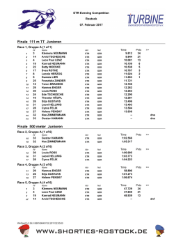 Finale 111 m TT Junioren Finale 500 meter - HERZOG