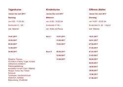Seite 2, Filzkurse im 2017 rot Kurse Januar bis Juni