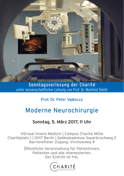 Moderne Neurochirurgie - Charité