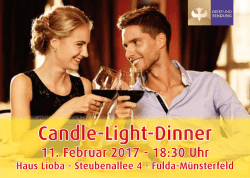 Marriage Week - Candle-Light-Dinner