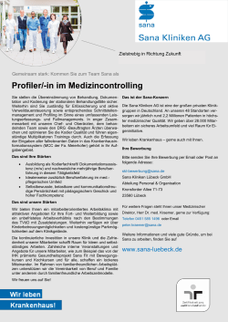 Sana Kliniken Lübeck GmbH: Profiler/-in im
