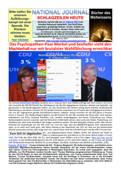 Das Psychopathen-Paar Merkel und Seehofer - Terra