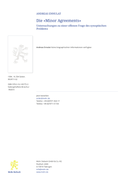 Die &raquo;Minor Agreements