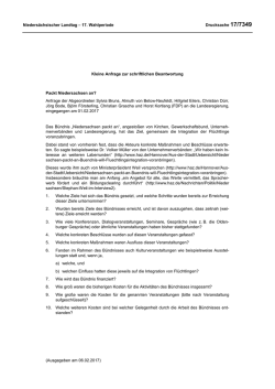 Drucksachen allgemein - Nieders&auml;chsischer Landtag