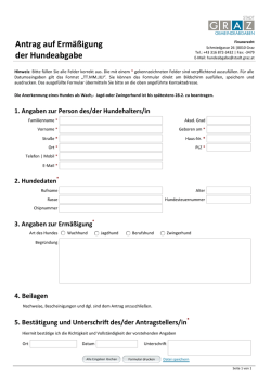 Hundeabgabe - Stadt Graz