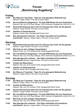 Forum „Bauinnung Augsburg“