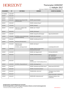 Horizont Themen 2017