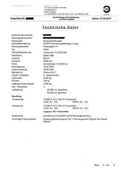 Gutachten T&Uuml;V - Zoll