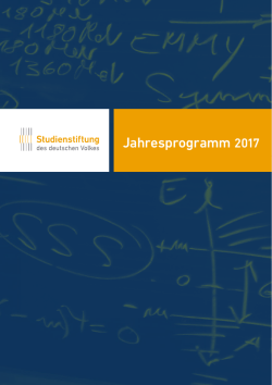 Jahresprogramm 2017