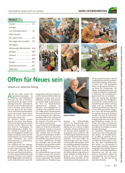 Agrar Unternehmertage 2017 - Landwirtschaftliches Wochenblatt