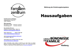 Hausaufgaben - Stadt Rietberg