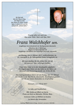 Franz Walchhofer sen.