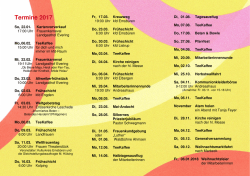 Jahresprogramm 2017 - Kirchspiel Emsbueren