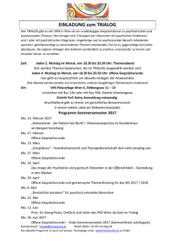 TRIALOG-Einladung SS 2017