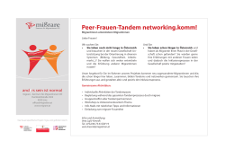 Peer-Frauen-Tandem networking.komm!