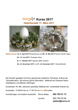 Kurse 2017