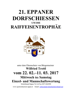Dorfschie&szlig;en 2017 Ladschreiben