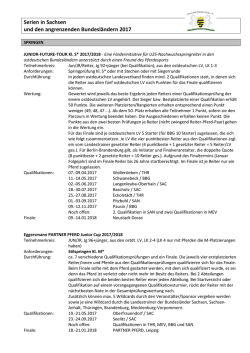 Dressur-Serien in Sachsen - Landesverband Pferdesport Sachsen