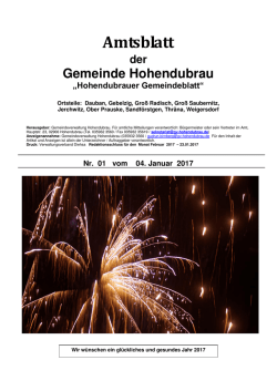 Januar 17 - Gemeinde Hohendubrau