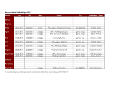 Jahresplan Anlage - Fricktalischer Reiterclub