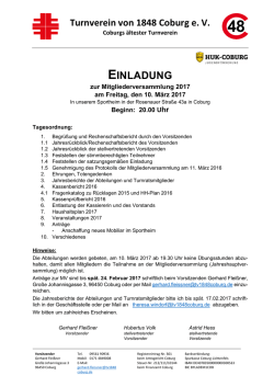 einladung - TV 1848 Coburg