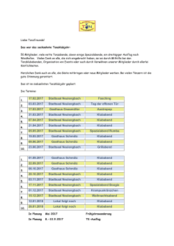 Jahreswechsel- brief 2017
