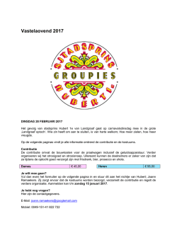 Informatie betreffende Optocht Landgraaf Sjtadsprins