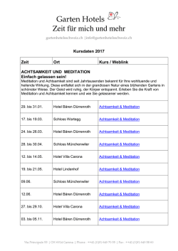Kurse 2017 - Garten Hotels Schweiz