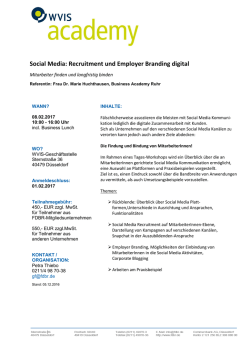 Social Media: Recruitment und Employer Branding digital