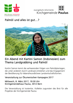Ein Abend mit Kartini Samon (Indonesien)
