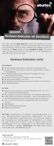 Hardware-Entwickler (m/w)