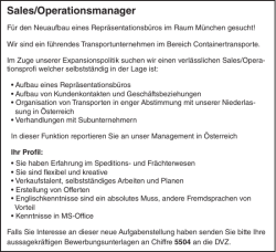 Sales/Operationsmanager