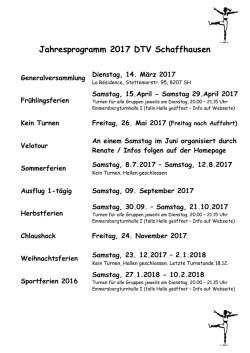 Jahresprogramm 2017 - Home