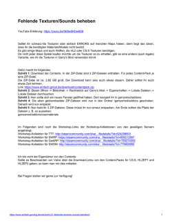 Fehlende Texturen/Sounds beheben