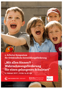 . - Erfurter Symposium für frühkindliche