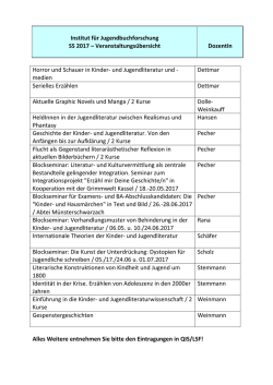 Institut für Jugendbuchforschung SS 2017