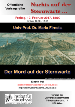 H&ouml;rsaal der Universit&auml;tssternwarte