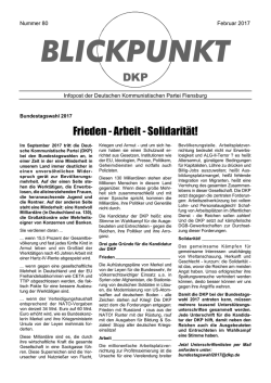 Blickpunkt Februar 2017 - DKP Schleswig