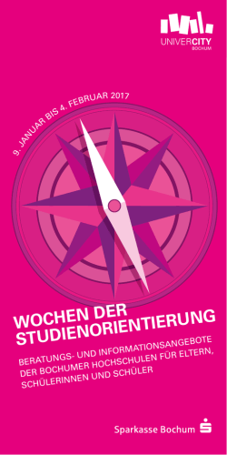 Flyer alle Veranstaltungen in Bochum - Ruhr