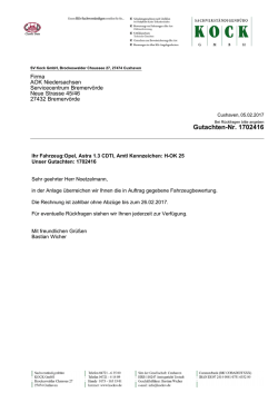 Gutachten-Nr. 1702416 - Zoll