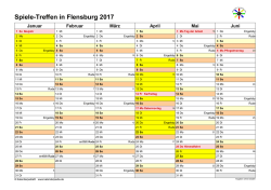 Kalender 2017 Schleswig-Holstein - Spieletreff-Flensburg-Rude