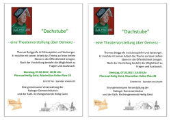 eine Theatervorstellung &uuml;ber Demenz