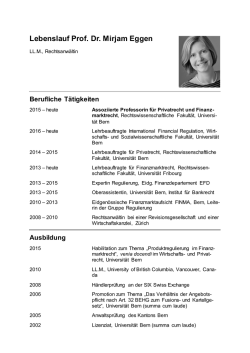 Curriculum Vitae als PDF-Dokument