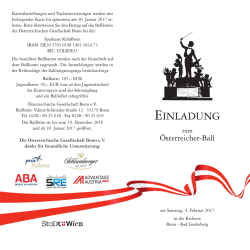 Information - &Ouml;sterreichische Gesellschaft Bonn