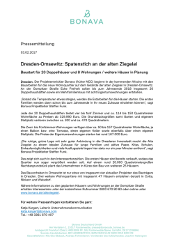 Dresden-Omsewitz: Spatenstich an der alten Ziegelei