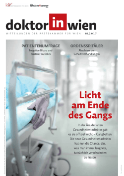 Ausgabe 02 / 2017 - Ärztekammer für Wien