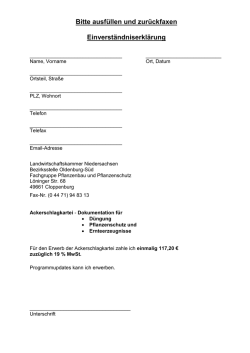 Ich wünsche die Zusendung des EDV