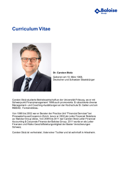 CV Carsten Stolz