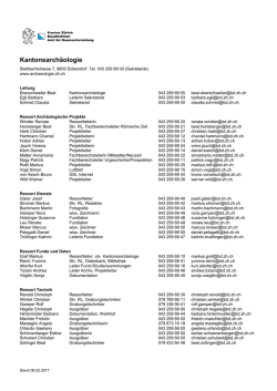 Kantonsarchäologie