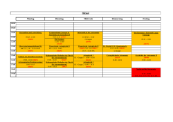 Stundenplan für das Sommersemester 2017 online